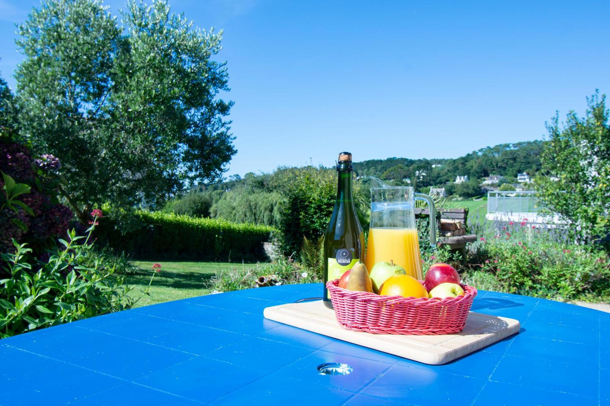 Goul Ar Roz I Terrasse Sud & Vue Mer Telgruc-sur-Mer Kültér fotó